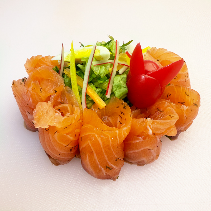 烟熏三文鱼（大西洋鲑鱼） 每包100g，开袋即食