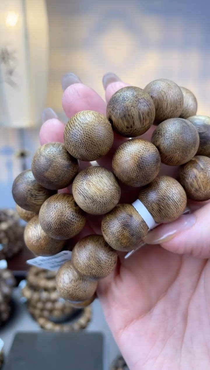 【闪购商品】沉香手串莺歌绿棋楠圆珠手串1.6多样性发一