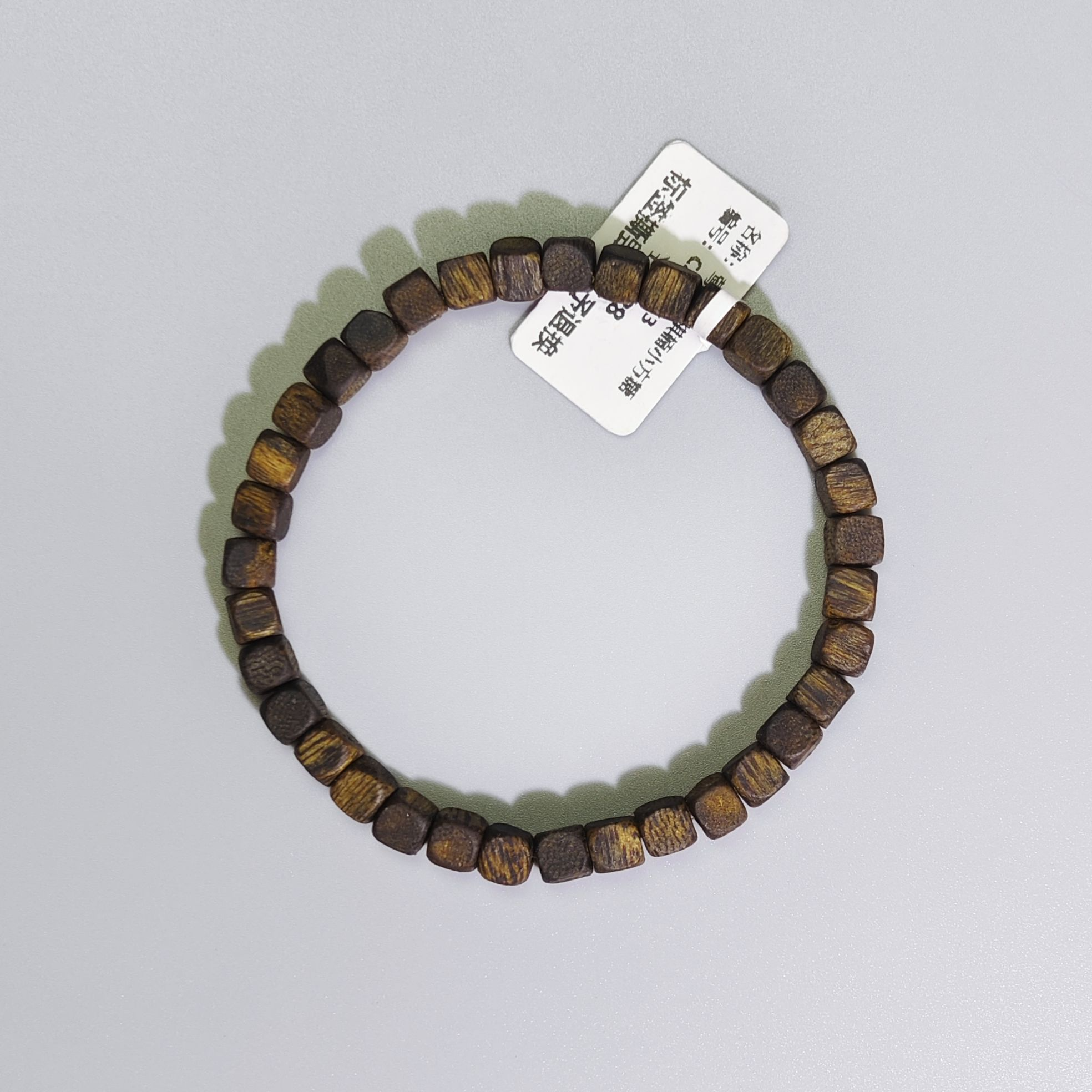 沉香【沉水-小方糖】莺歌绿奇楠沉香5mm手工天然沉香手串多样性发一