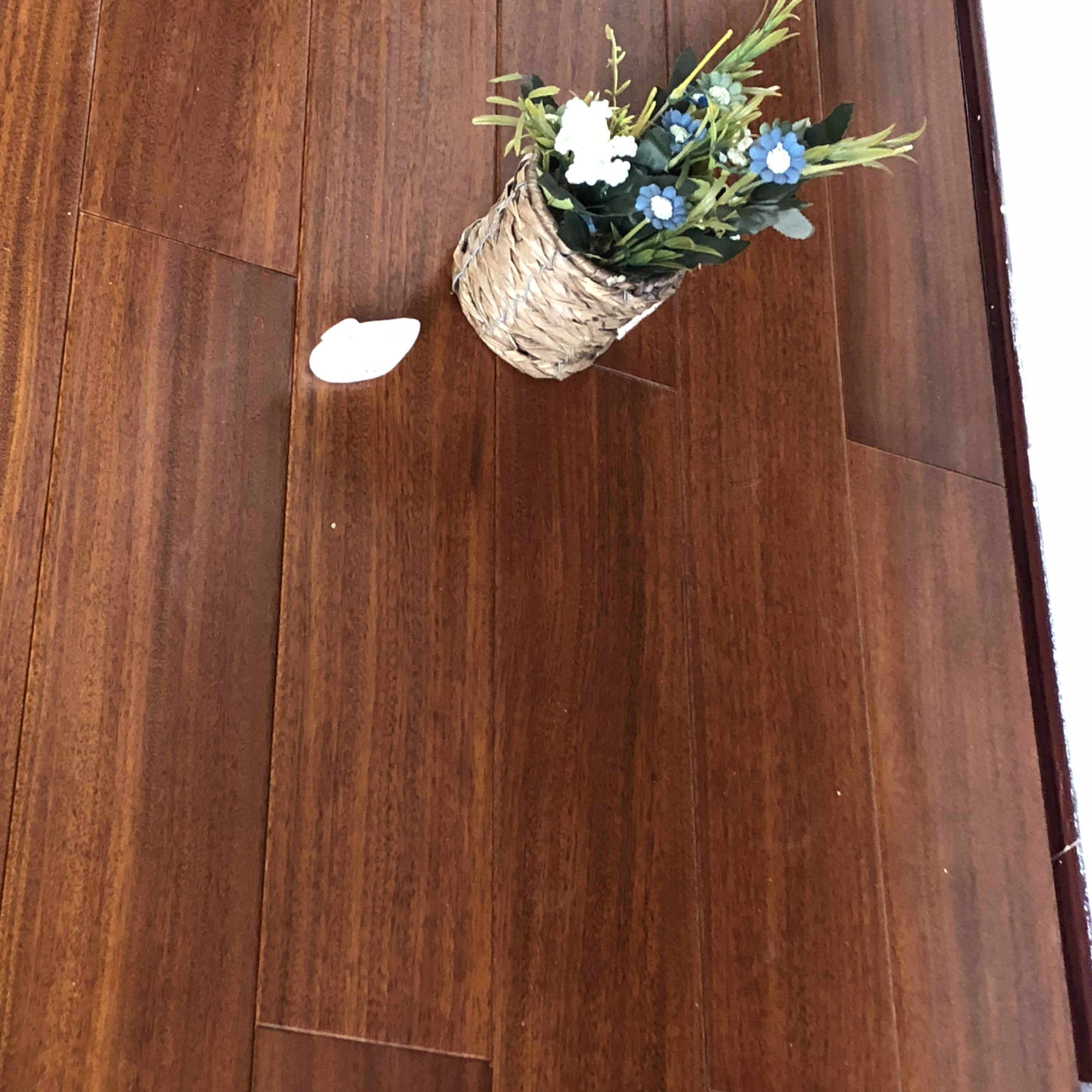 非州紫檀 圆盘豆实木锁扣地热地板