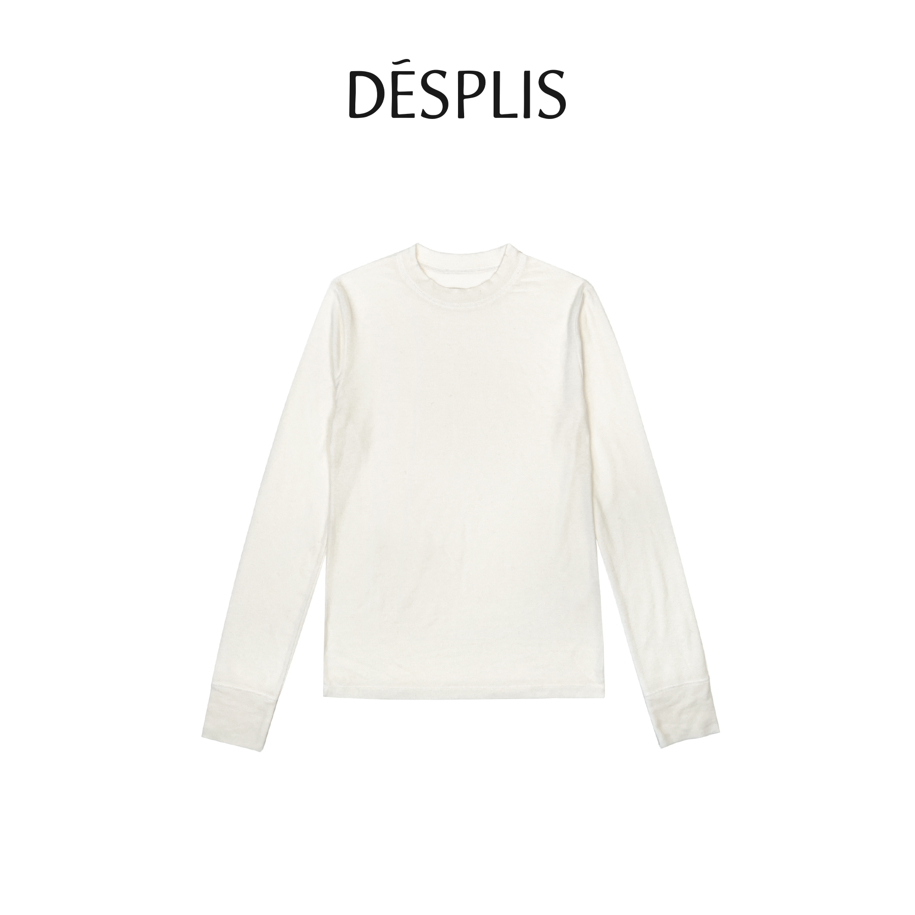 (DES PLIS)2024秋冬新款上班族气质圆领基础款打底神器长袖T恤女