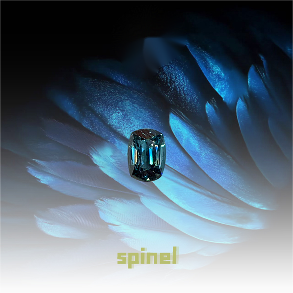 枕型 蓝绿色调尖晶石 1.16ct WL05