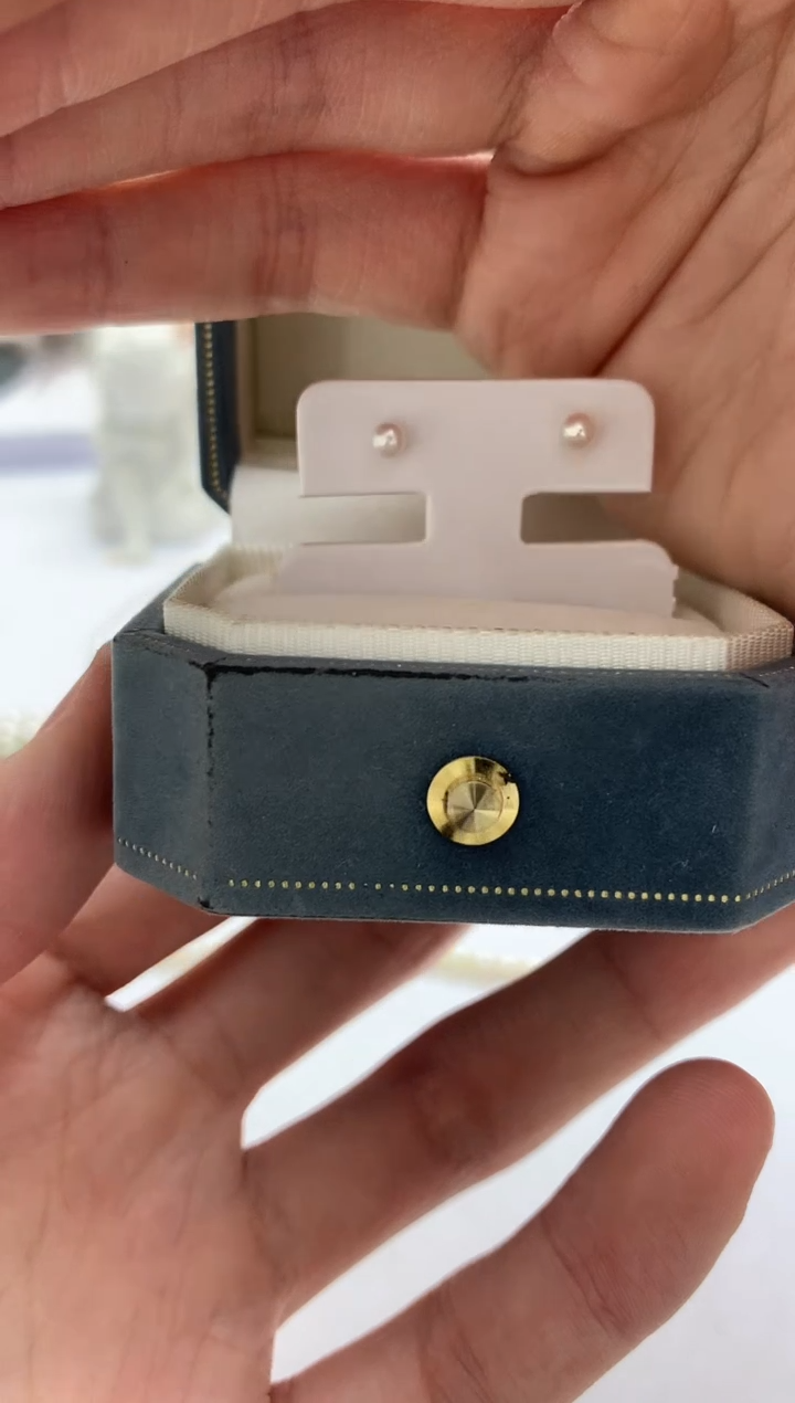 【闪购商品】海水珍珠HD银S925镶嵌珍珠耳钉@@c849