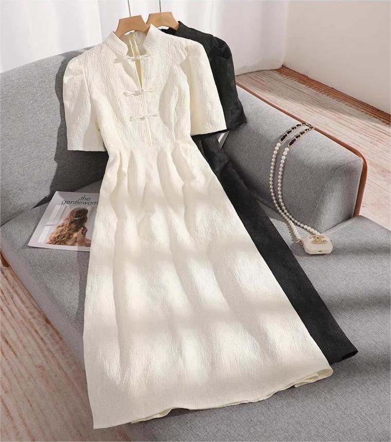 【841-850】夏季女装连衣裙 蕾丝碎花 复古国风 气质减龄 时尚洋气 