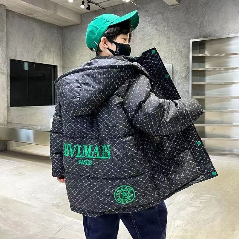 男童冬季加厚棉服中大童外套2023新款儿童潮流棉衣炸街棉袄洋气潮