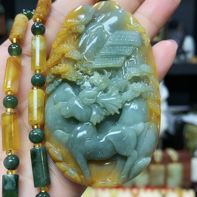 【闪购商品】岫玉挂件未镶嵌