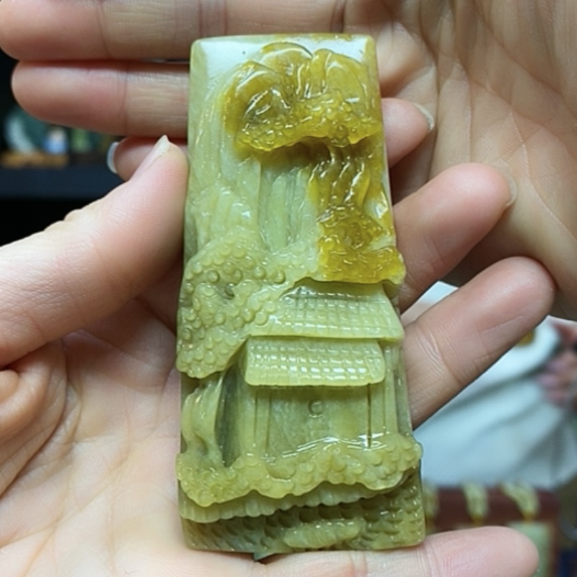 【闪购商品】岫玉挂件未镶嵌阳**岸