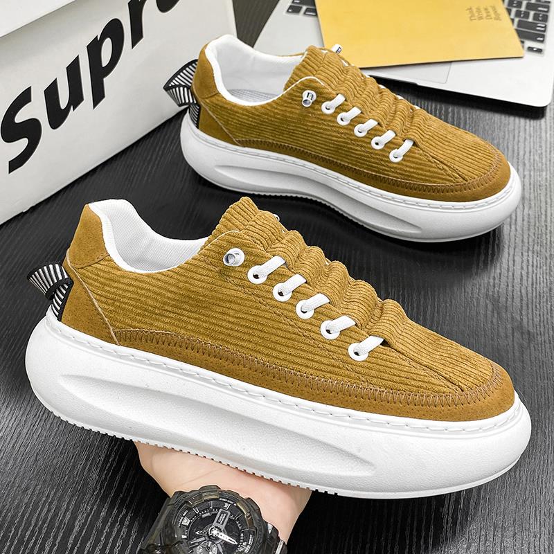 季回力休男鞋2023新款秋一脚蹬运动休闲百搭男款布鞋厚底增高板鞋