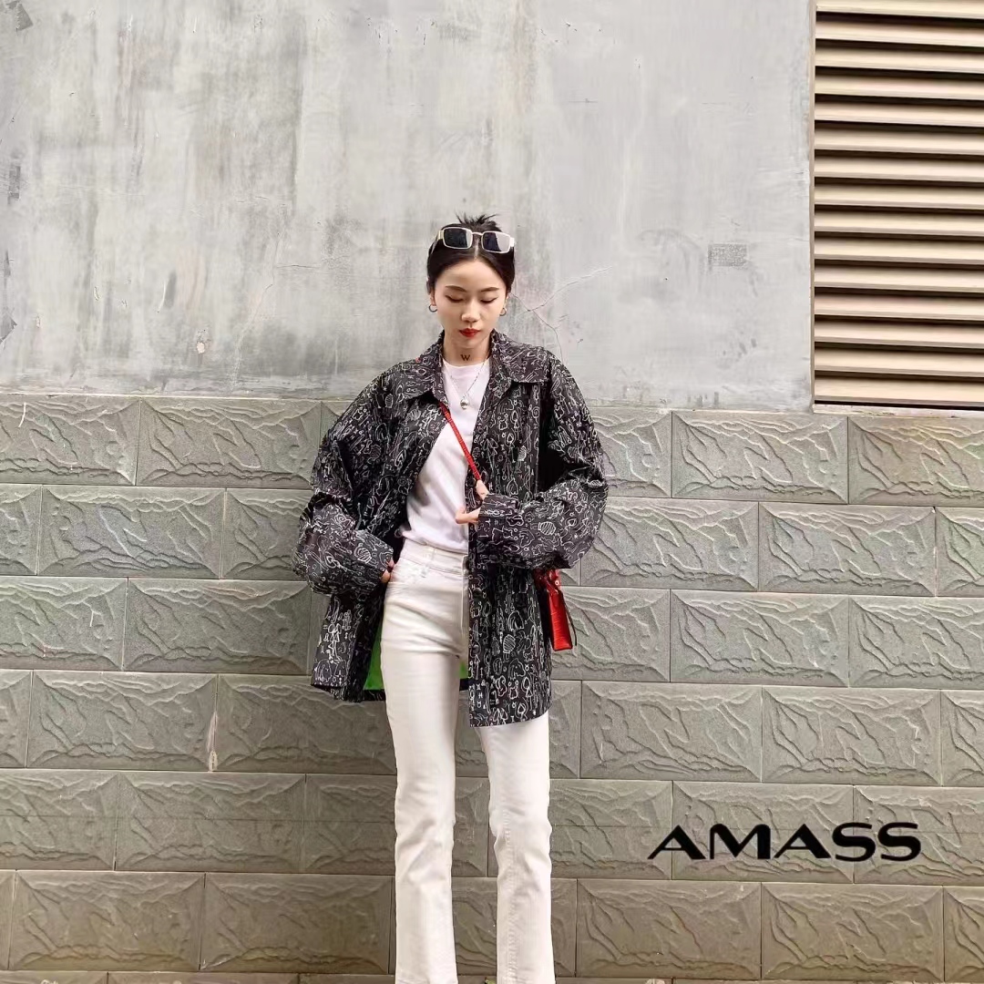 AMASS/阿玛施质感宽松记忆面料衬衫冲套5400816-2A25821-001