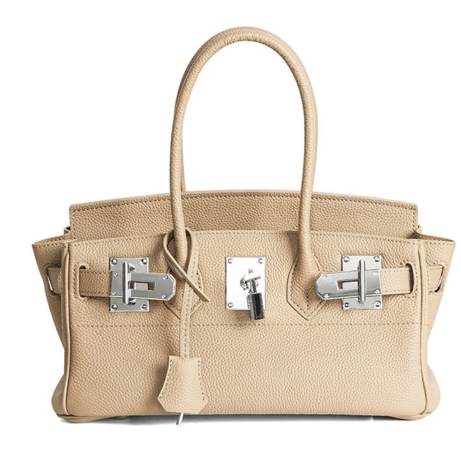 GROS LARD多肉宝贝头层牛皮铂金包高品质真皮女包大容量包BB663