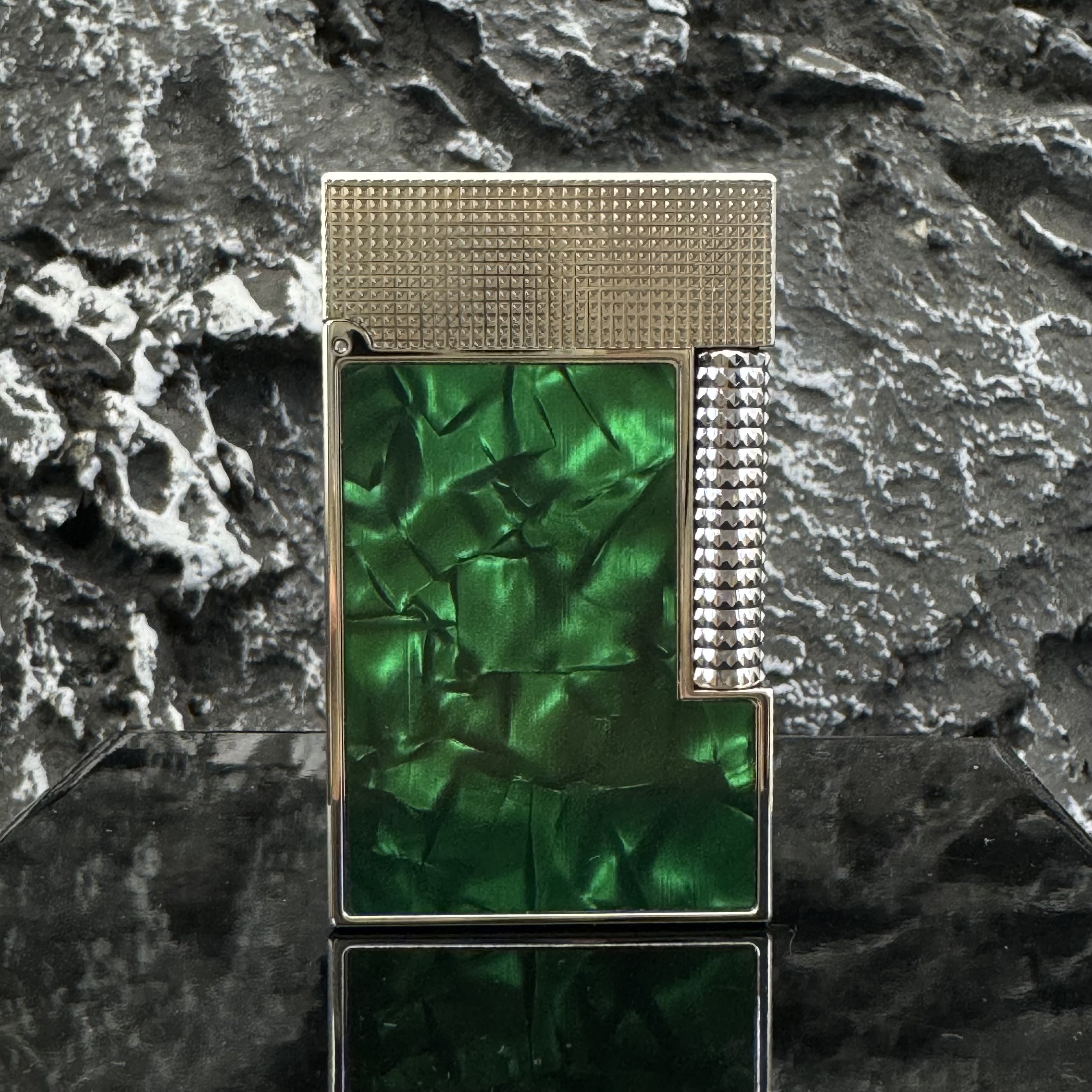 卡路彩贝充气朗声黄铜按压滑盖打火机侧滑轮送男友高档生日礼物