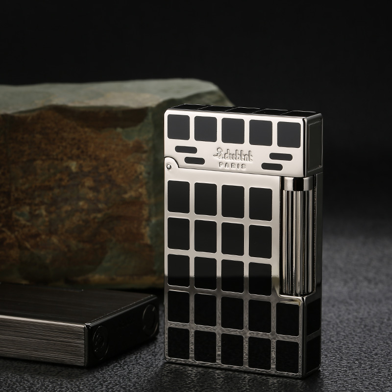 创意砂轮打火机明火不防风都柏特高档朗声打火机金属全铜男士