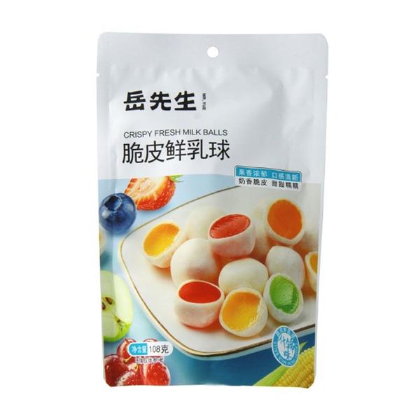 岳先生脆皮鲜乳球什锦味 108g