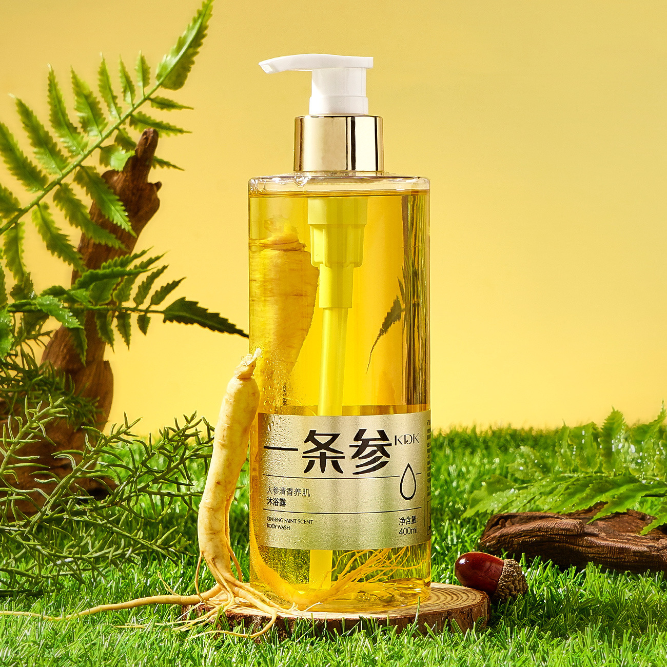 KDK人参柔滑润护沐浴露400ml  #1024