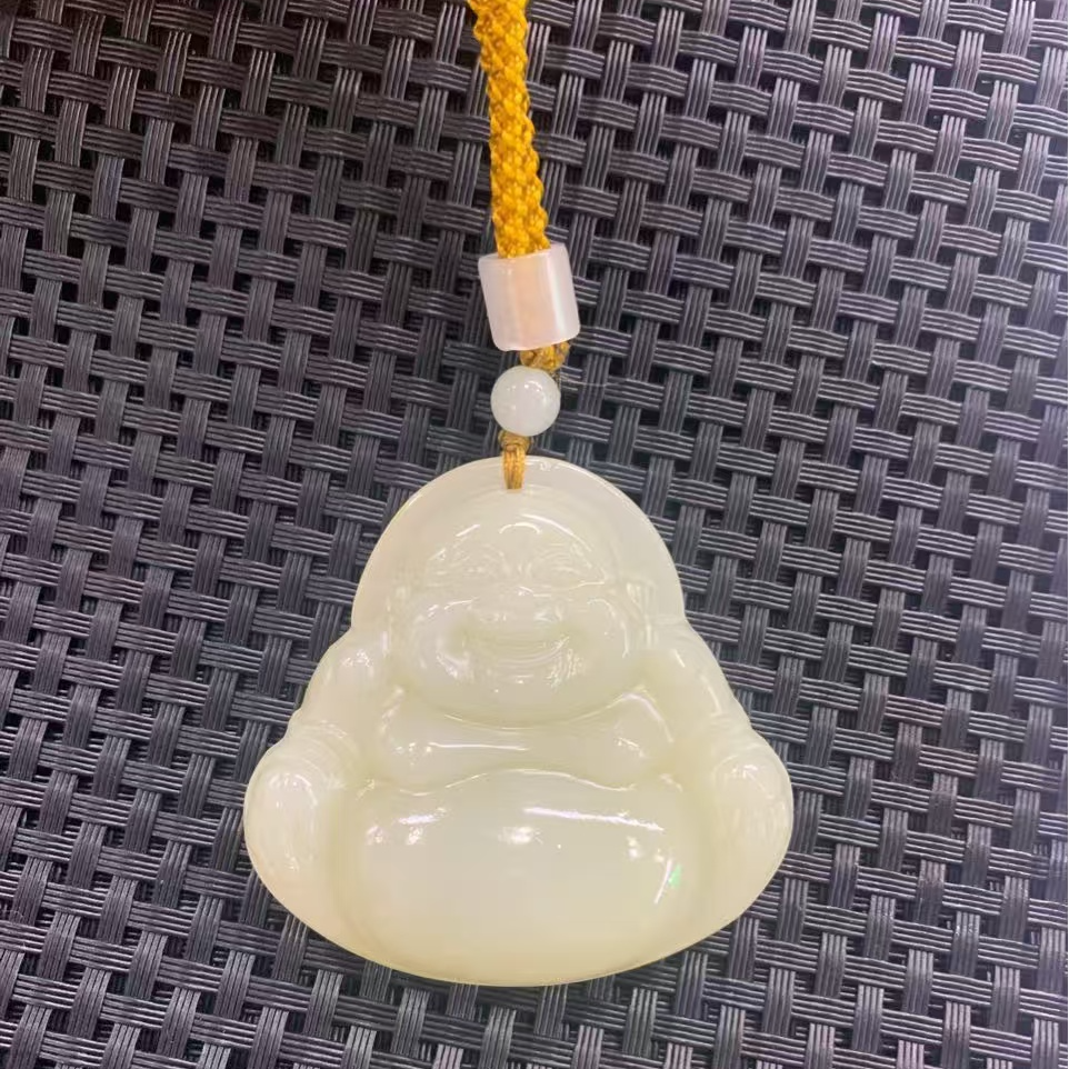 和田玉大佛公吊坠-20226（多样性发其一）