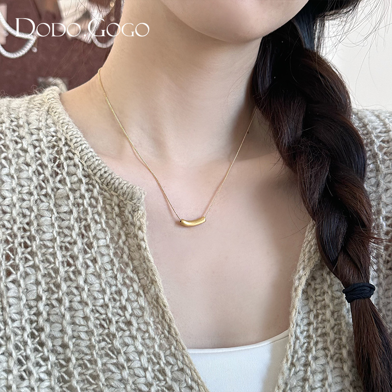 DODOGOGO 合金项链 气质轻奢时尚百搭小众简约ins素款极简项链女