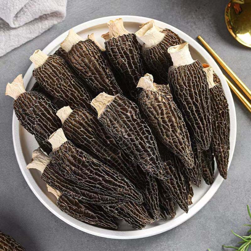 菇小晗林下仿野羊肚菌产地头茬六妹羊菌菇肉质饱满营养鲜美