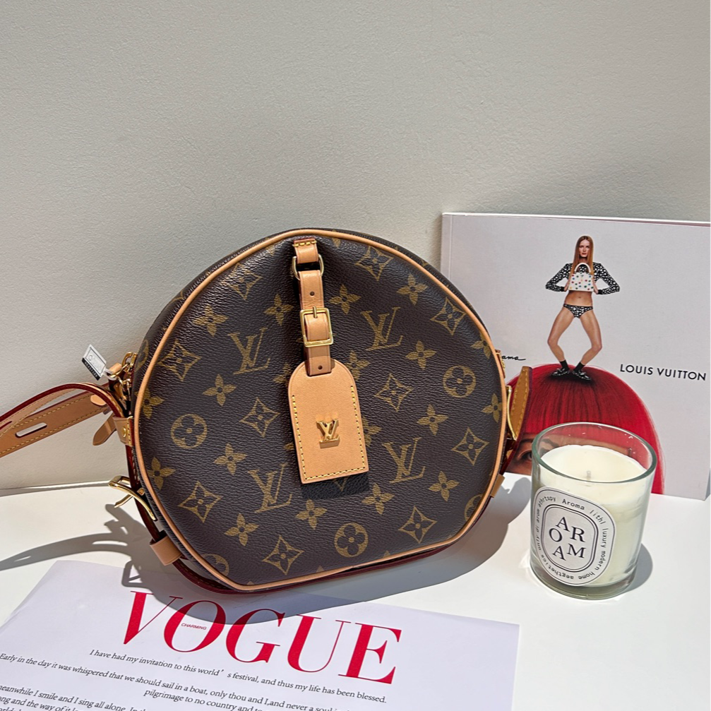 95新 LouisVuitton/路易威登 大号圆饼芯片款 单肩斜挎包 好成色