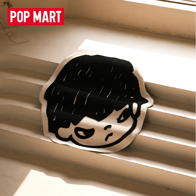 泡泡玛特小野来了-小野头像地毯居家装饰简约