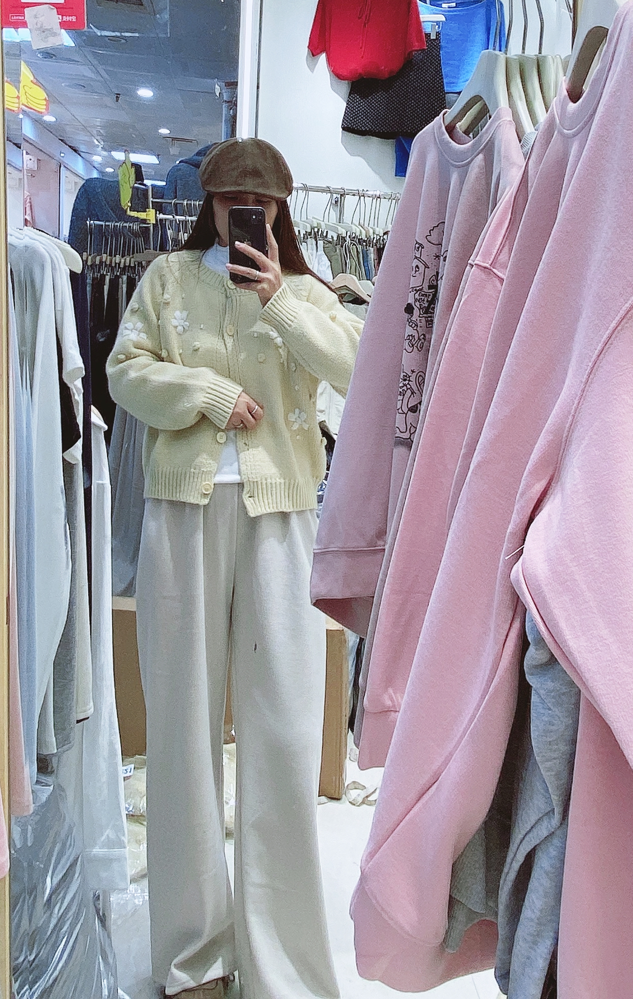 2024韩版新款堤花毛衣