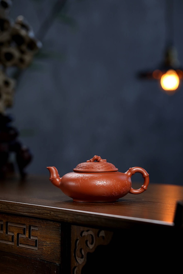 徐敏刻“祝福壶”/留青技法刻壶/茶文化/叶鹏飞、谢飞书/唐朝昌制壶/