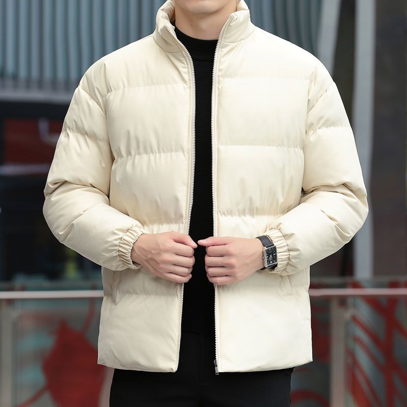 冬季男士简约立领潮流百搭保暖羽绒（棉）服服男超厚抗寒休闲