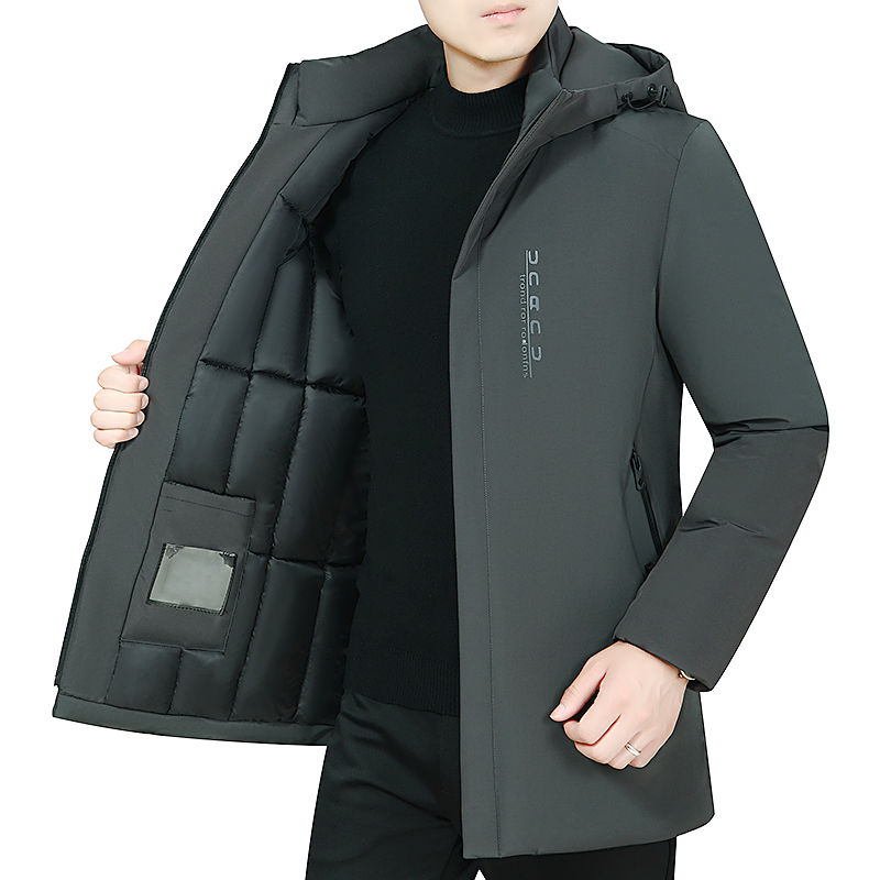 冬季爆款名牌清仓处理男士羽绒（棉）服男中长款加厚中老年
