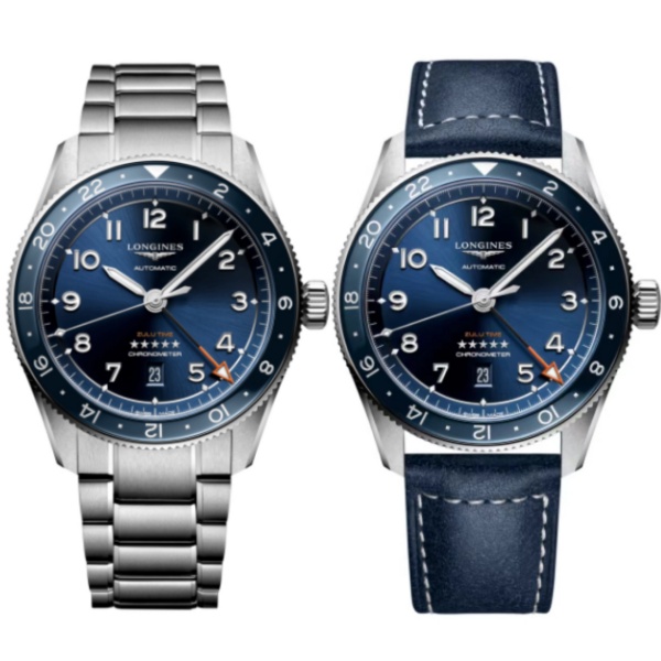99新 Longines/浪琴 小宇讲浪琴 先行者祖鲁时间/蓝色/机械/42mm