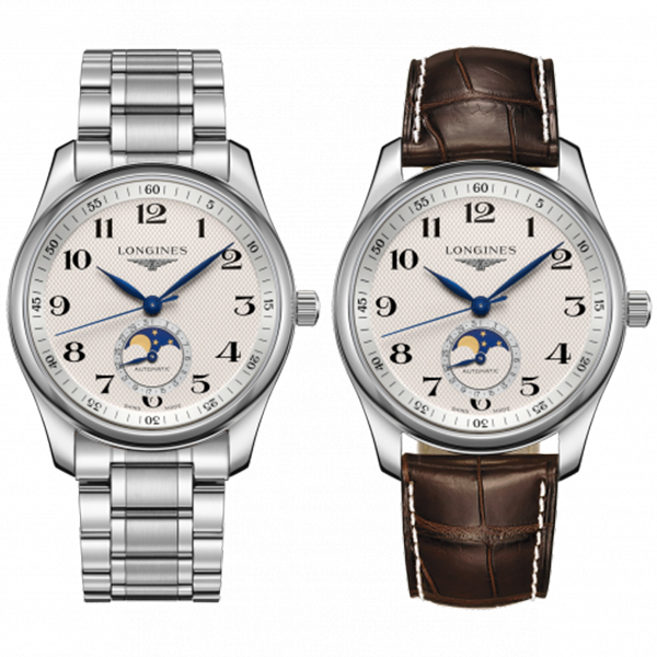 99新 Longines/浪琴 小宇讲浪琴/四针月相/名匠系列/公价21300元 