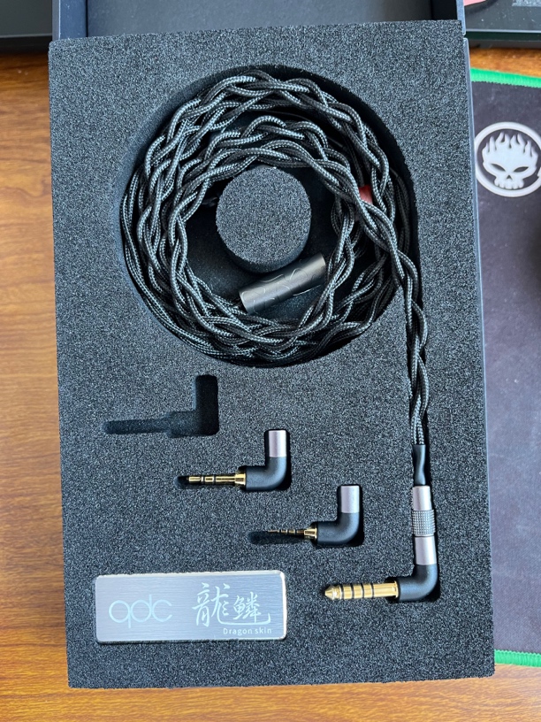 99新 qdc 龙鳞线二代贵金属高端耳机升级线材可换3.5/4.4/2.5插头
