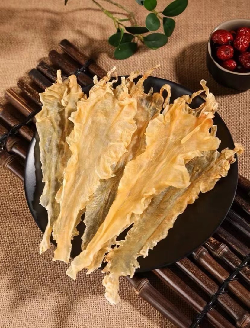 100头鳕鱼胶 新鲜晒干 深海鱼胶 煲汤炖奶干货食材