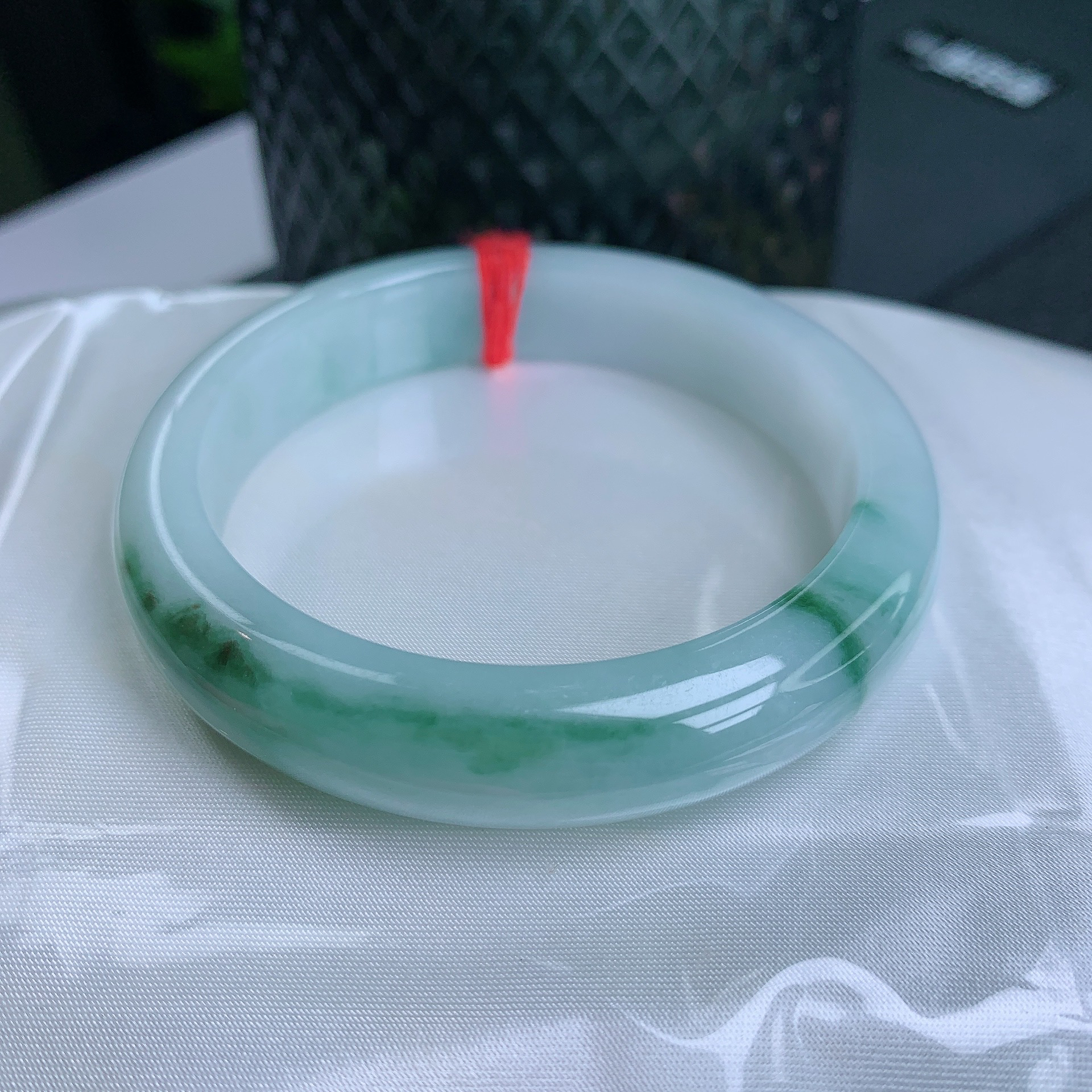 缅甸天然翡翠A货正圈55.2