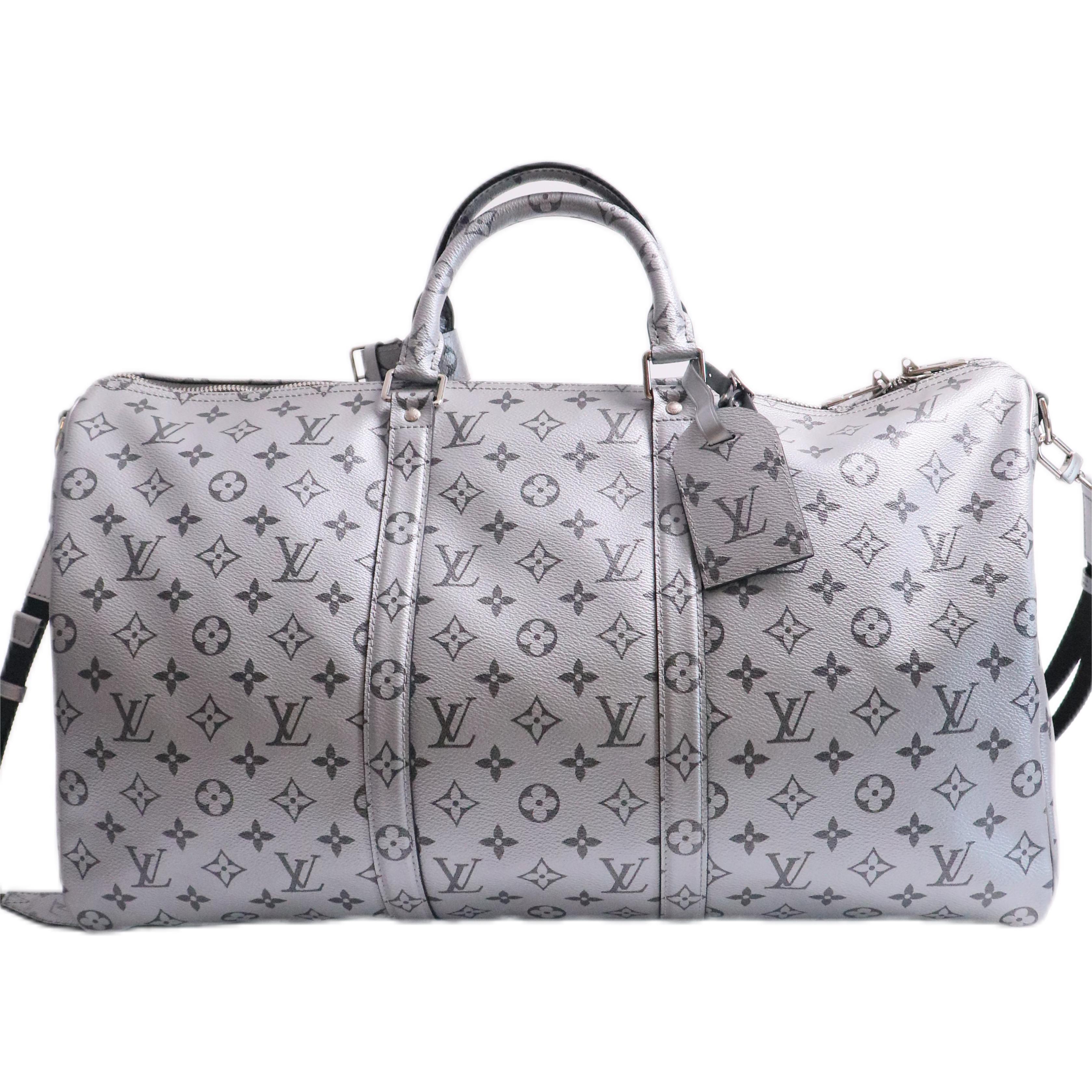 99新 LouisVuitton/路易威登 keepall50限定配件齐旅行袋