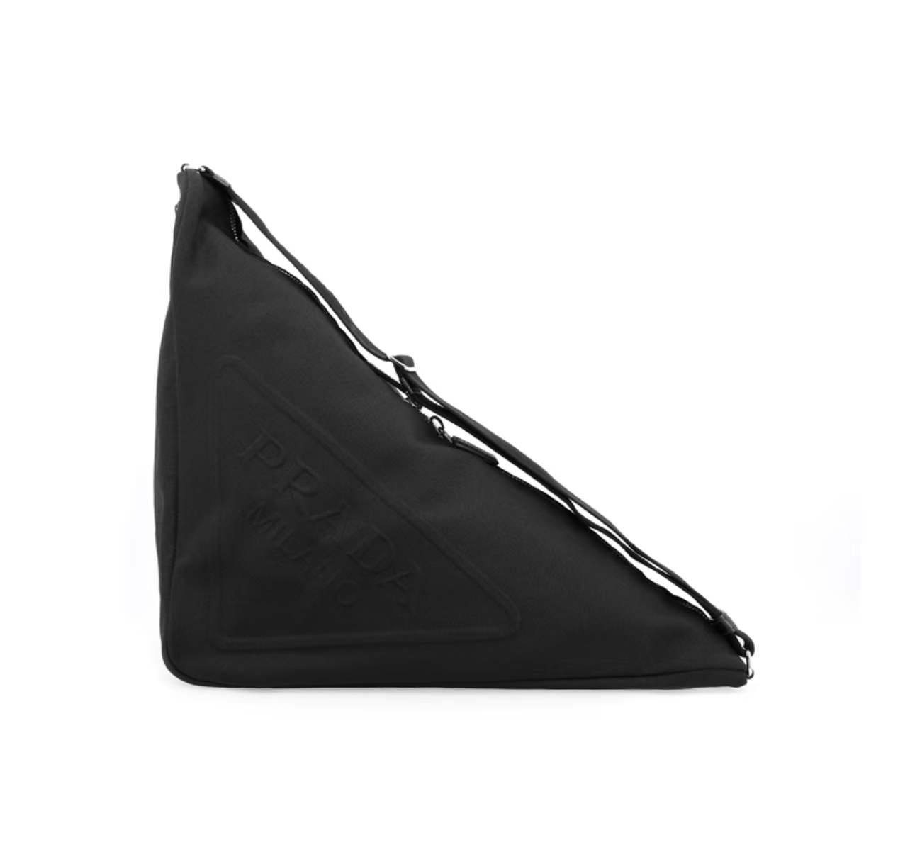 99新 Prada/普拉达 22s系列triangle帆布三角包 斜挎包