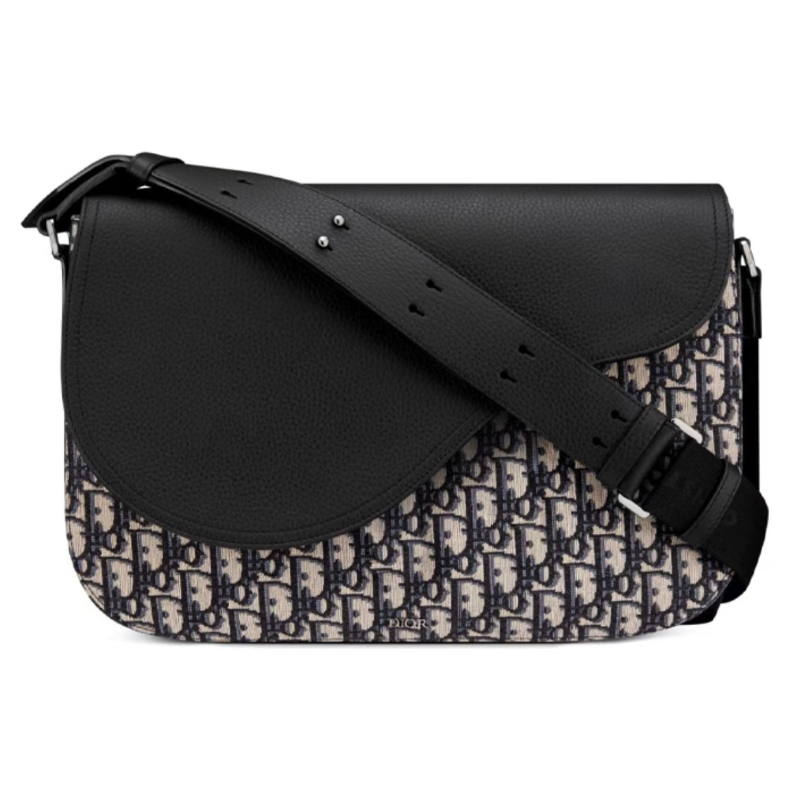 99新 DIOR/迪奥 saddle经典老花马鞍翻盖邮差包大号