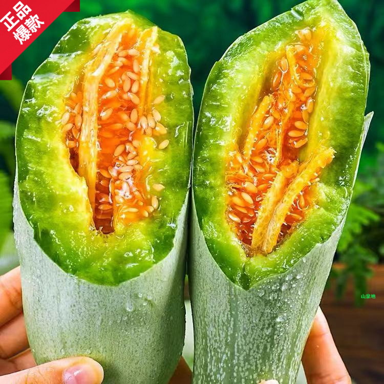 【坏果包赔】新鲜当季水果脆甜爆汁甜瓜山东羊角蜜甜瓜3斤和5斤包邮