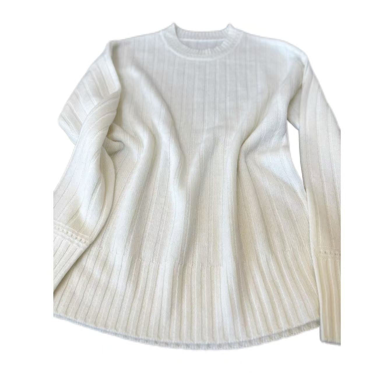 白家【圆领肌理感】软乎乎小资显气质上衣新米01-719-1