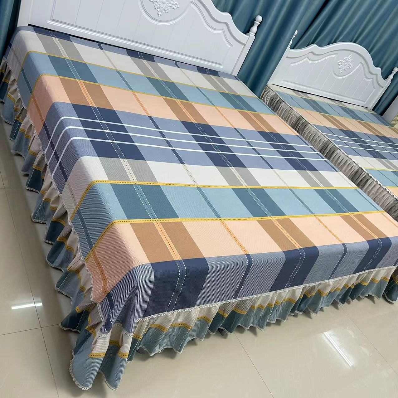 韩版加大加厚床裙（橙意满满A）