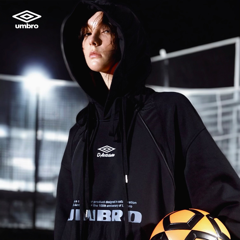  umbro茵宝 X D-Antidote 联名连帽卫衣秋季套头衫U2124460431
