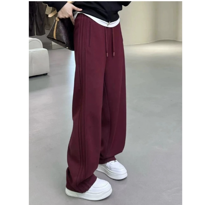 猫猫家加长女裤秋季新款加厚安哥拉红弯刀卫裤//8915