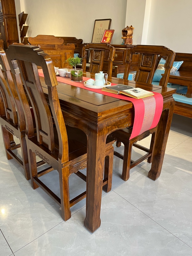 餐桌新中式客厅家用古典餐厅饭桌