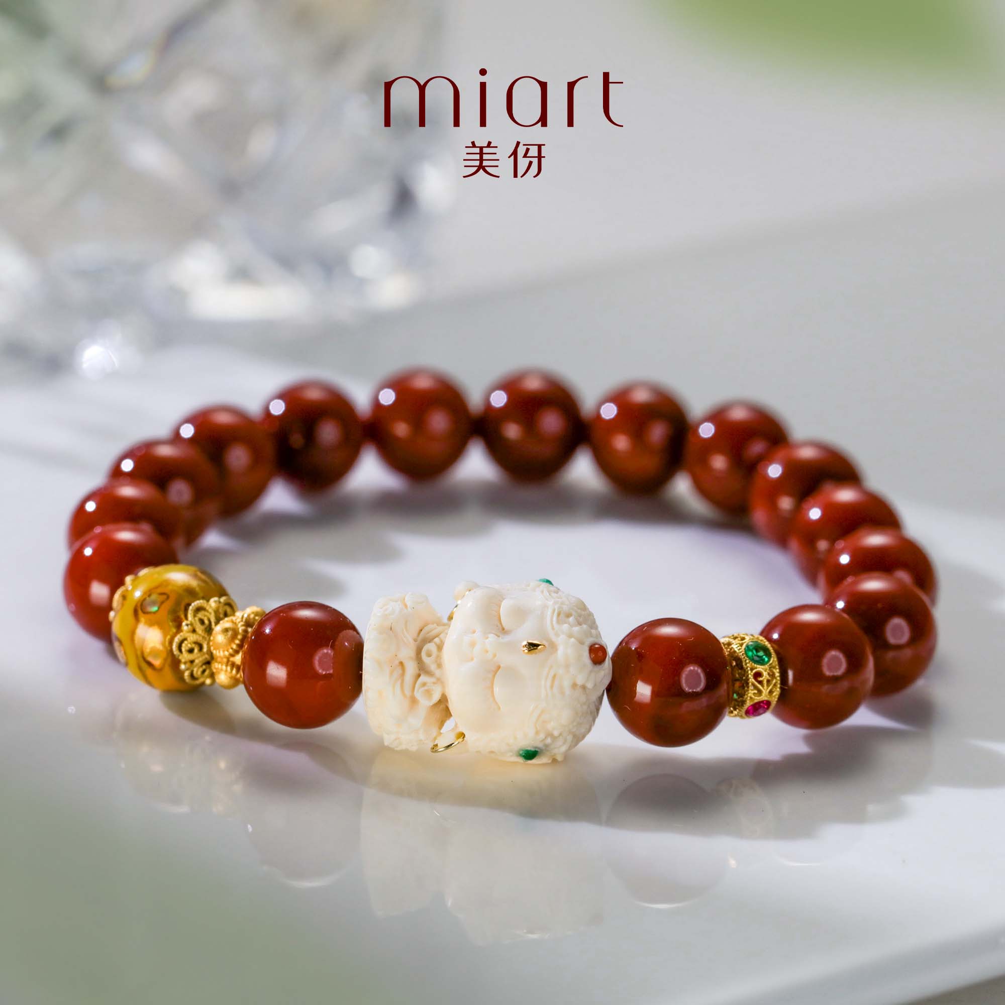 美伢【雪庵】猛犸牙1.0工艺品QT23SL10099J