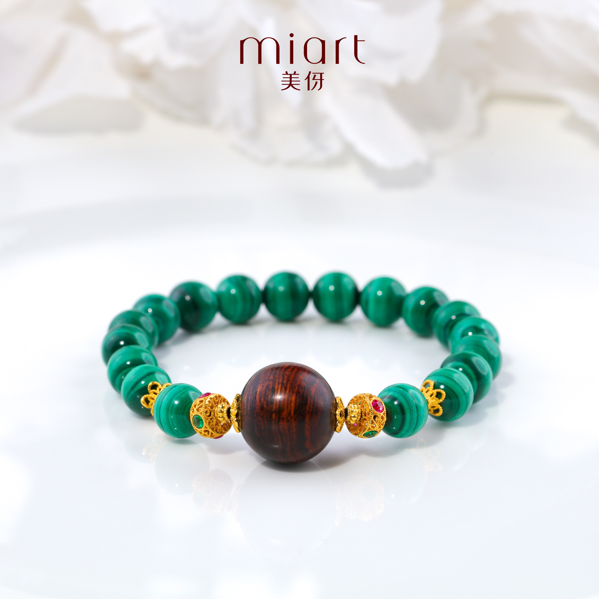 美伢【绛珠仙子】15mm黄花梨 新中式单圈手串HH23SL10006J