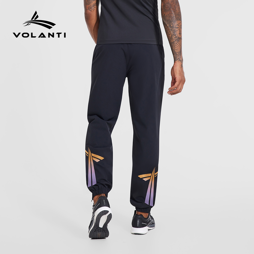 火影2.0炫彩速干运动长裤休闲跑步宽松轻薄透气速干侧边拉链男女