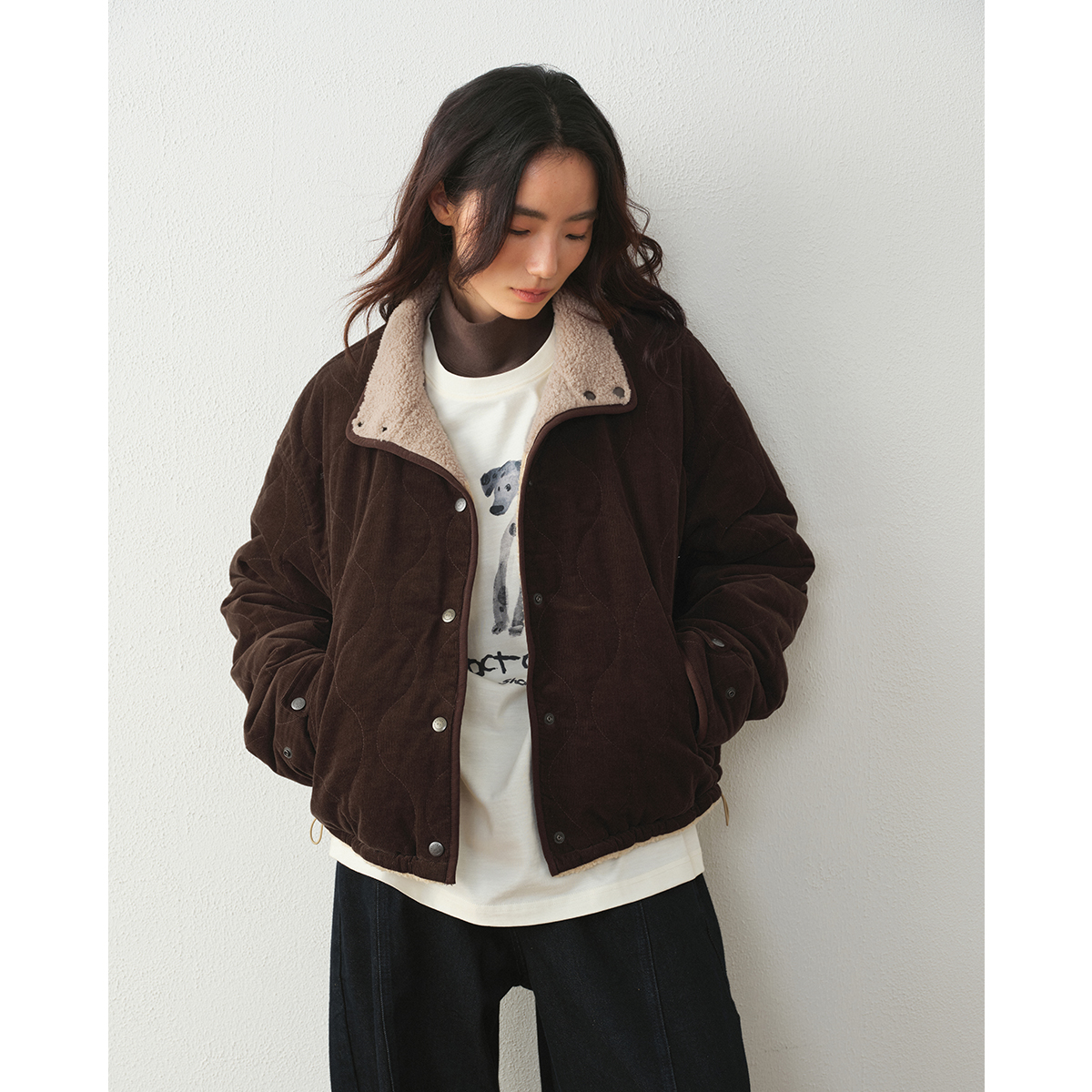 章鱼家【双面棉服】羔羔毛女冬季棉衣棉袄新疆绵春秋外套octopusme