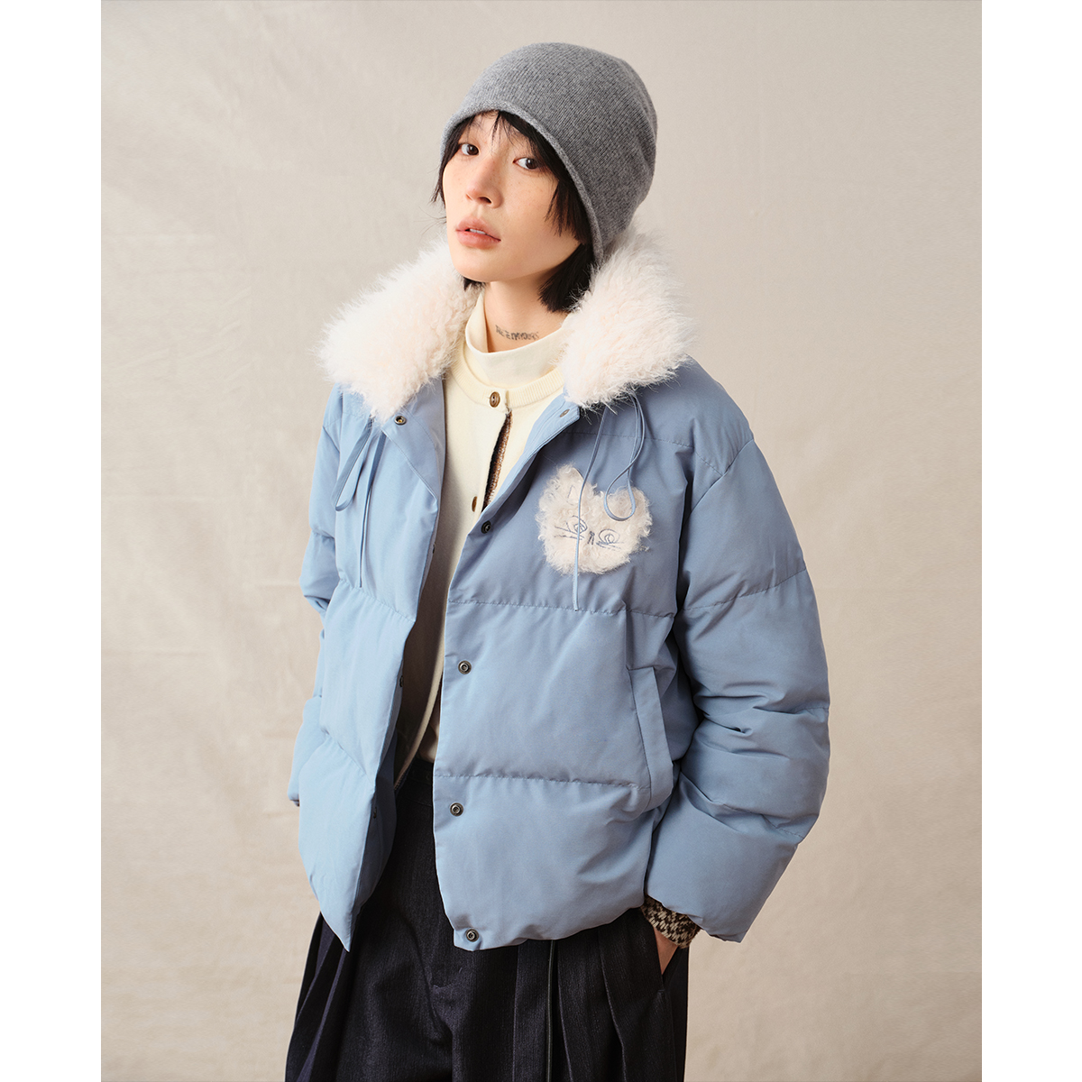 章鱼家【氛围感】面包棉服女冬季外套小个子保暖棉衣棉袄octopusme