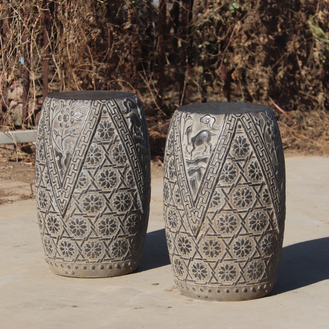 庭院鼓墩.青石.秀墩.