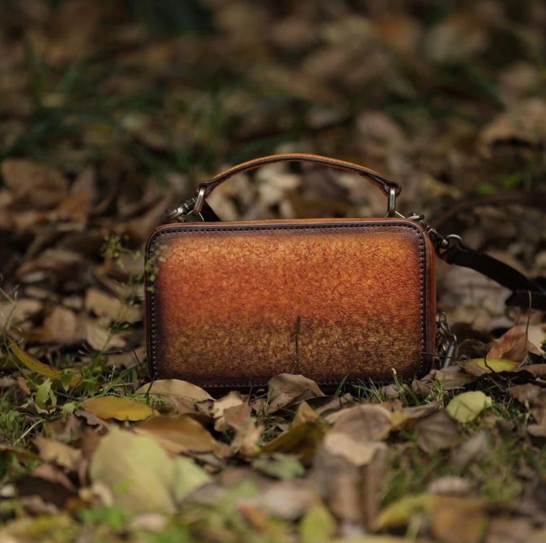 疯子张夏季新款休闲百搭复古经典真皮包包