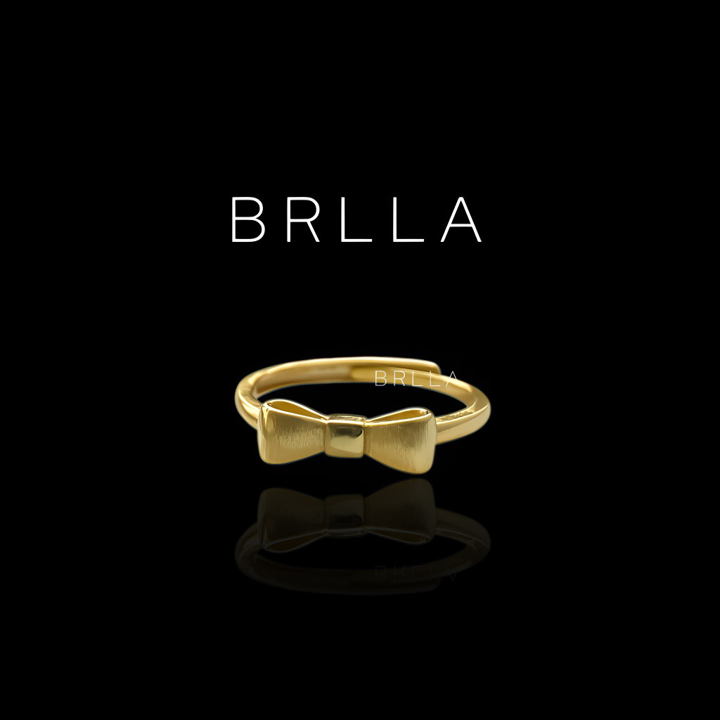 铜合金戒指 【简约蝴蝶结】开口可调节百搭时尚款GP692