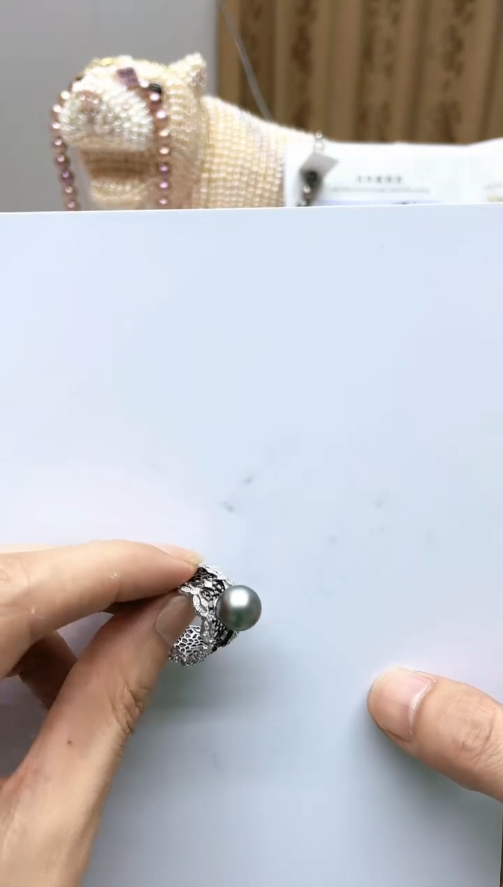 【闪购商品】海水珍珠戒指银S925镶嵌2